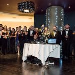 A group of people at an awards show/event