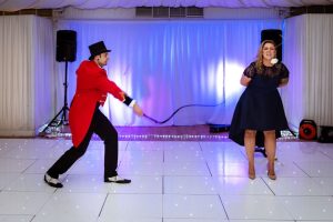 Entertainers on stage