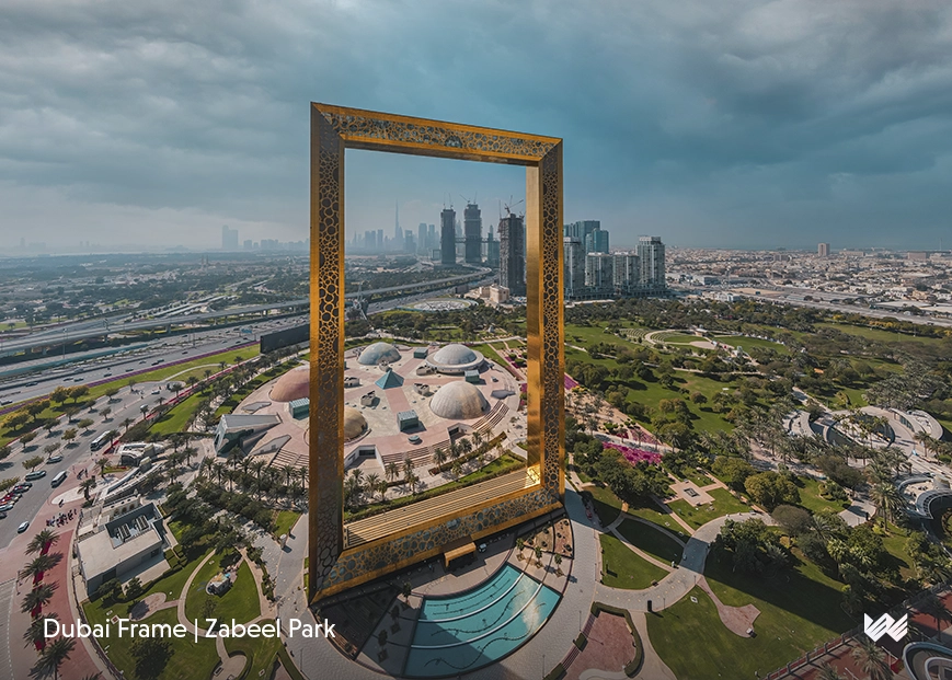 Image of Dubai Frame-a large empty frame