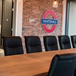 Interior of board/meeting room at Whitehall HQ