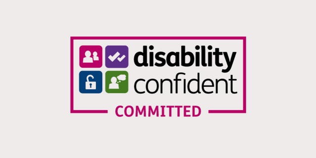 Disability confident committed logo