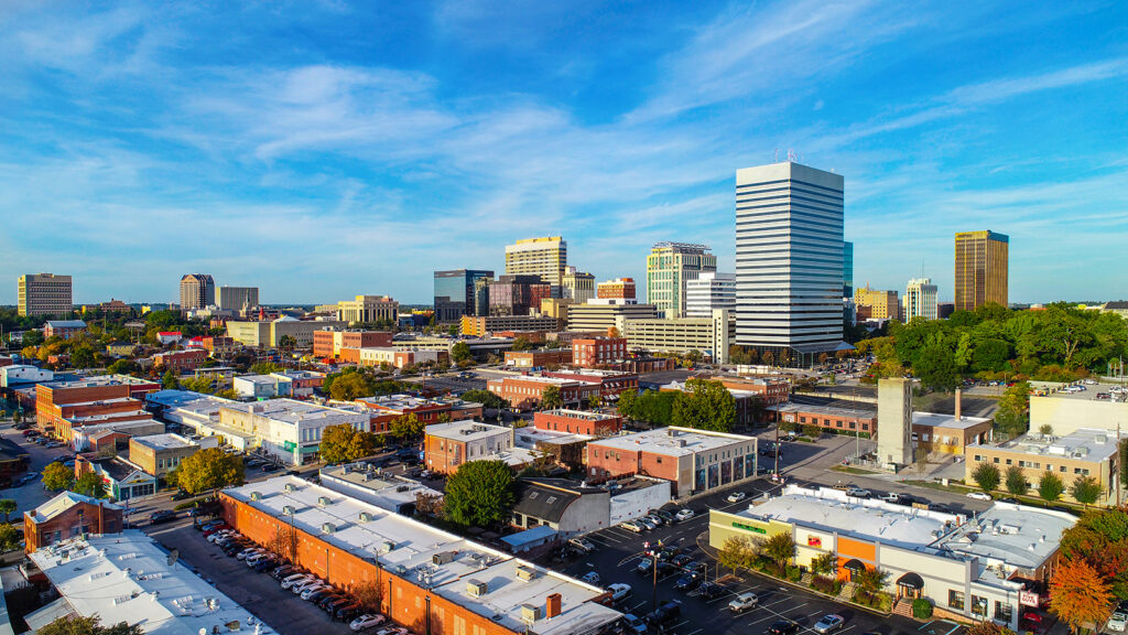 Downtown Columbia, South Carolina, USA Skyline Panorama